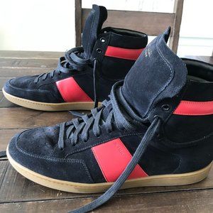 Saint Laurent High Top Suede Shoes